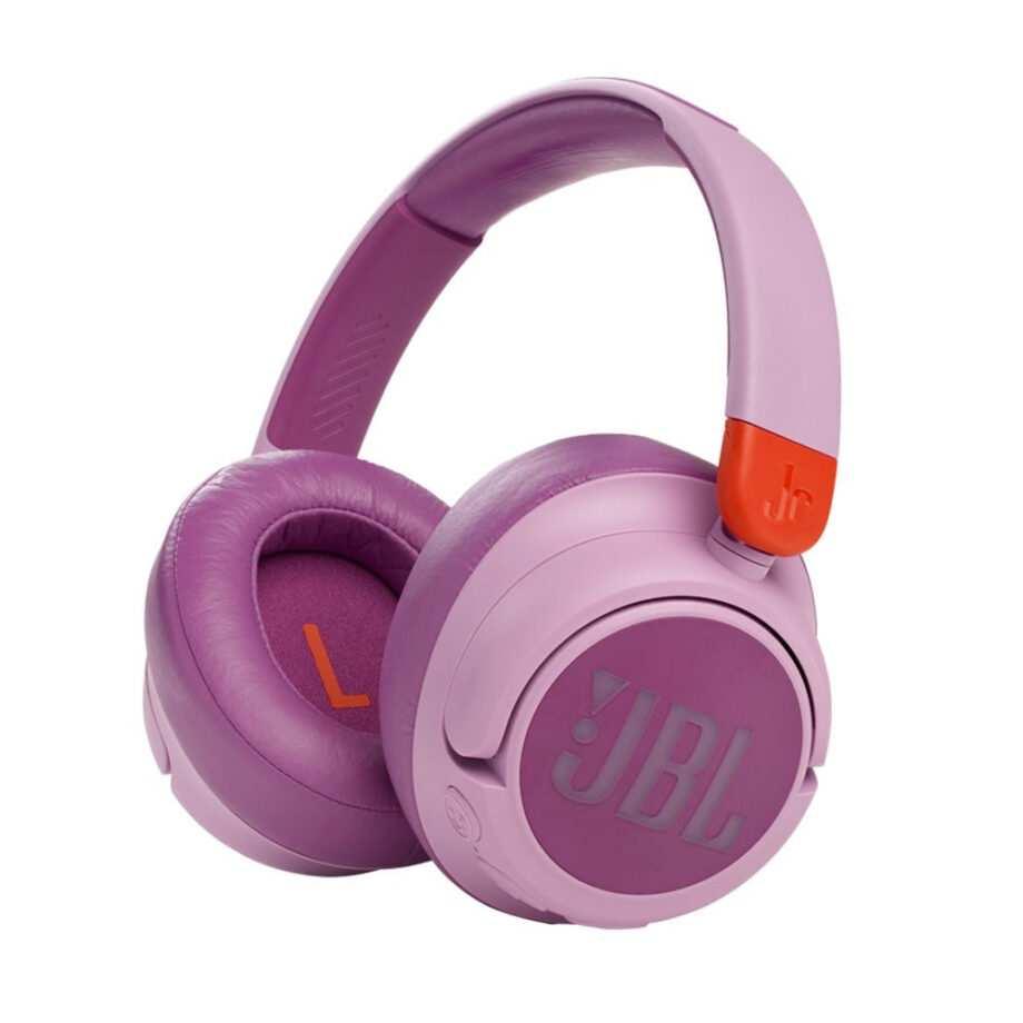 JBL Jr460nc Bluetooth Høretelefoner til Børn - Lyserød Lilla