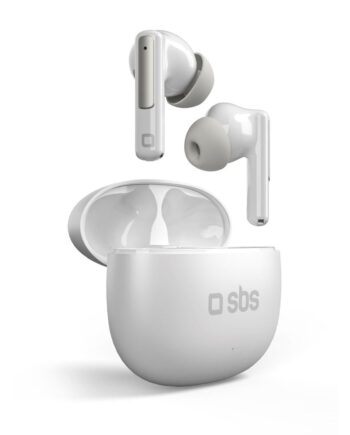 SBS Hvide True Wireless Høretelefoner med AI-teknologi
