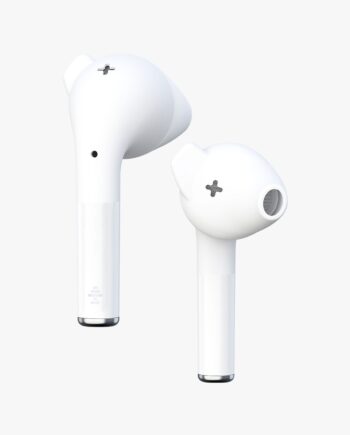 Hvide Soundliving Earbuds - 22 timers musikoplevelse!