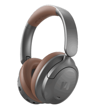 Moove Silence Hybrid ANC Titanium Brown - Miiego Hovedtelefoner