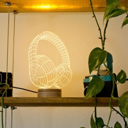 Moderne 3D LED Lampe til Børneværelset - Fantastisk Design!